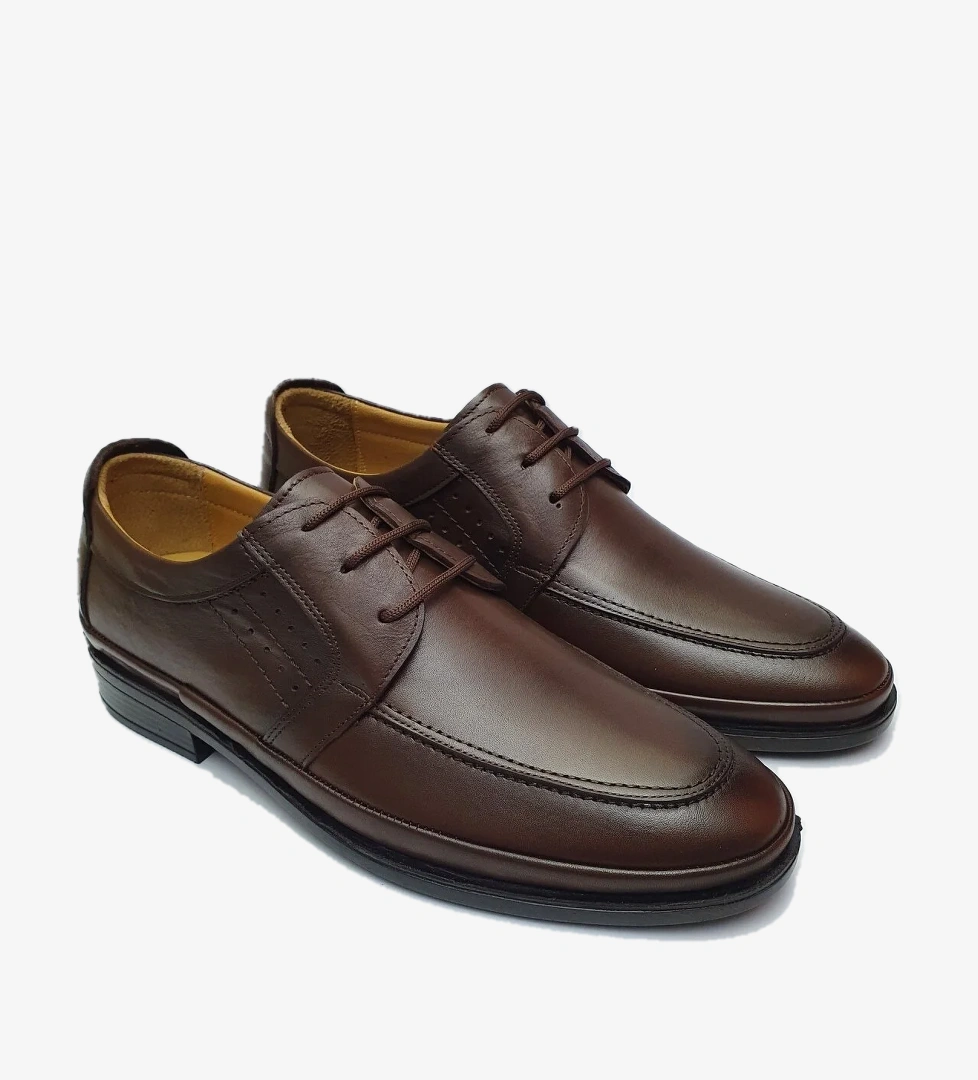 Öztürk Bağcıklı Konfor Kışlık Hakiki Deri Erkek Ayakkabı Kundura 705 - Görsel 1