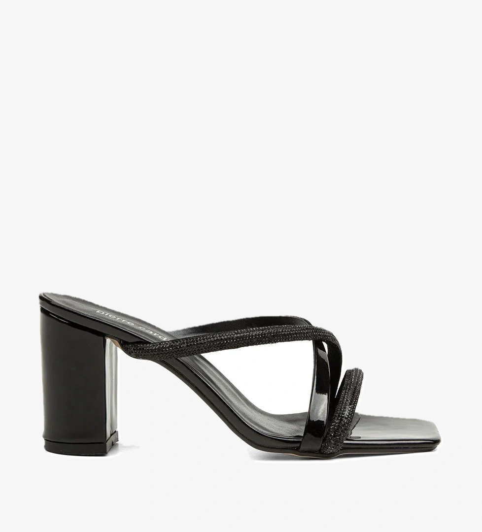 ® | PC-52217-3478 Siyah Rugan - Kadın Topuklu Ayakkabı - Görsel 1