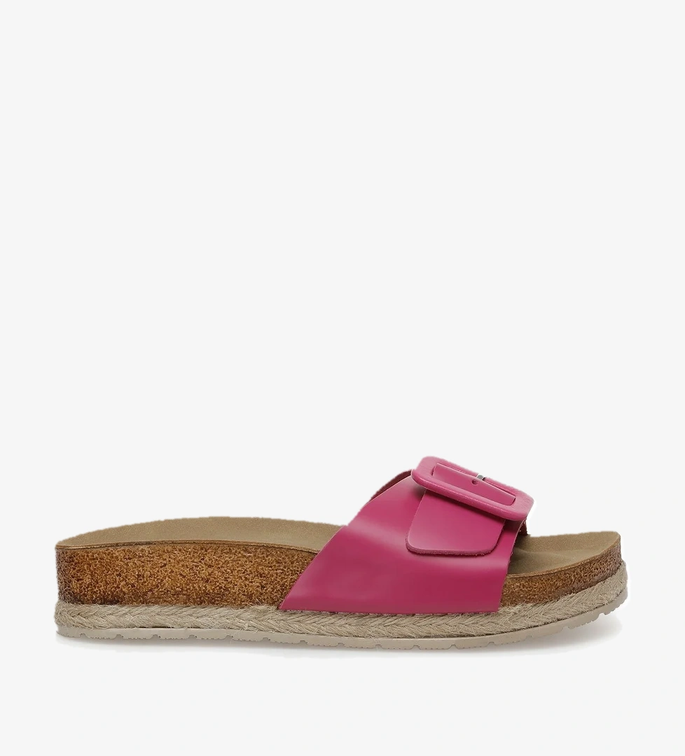 DESNA 3FX Fuşya Kadın Düz Terlik - Görsel 1