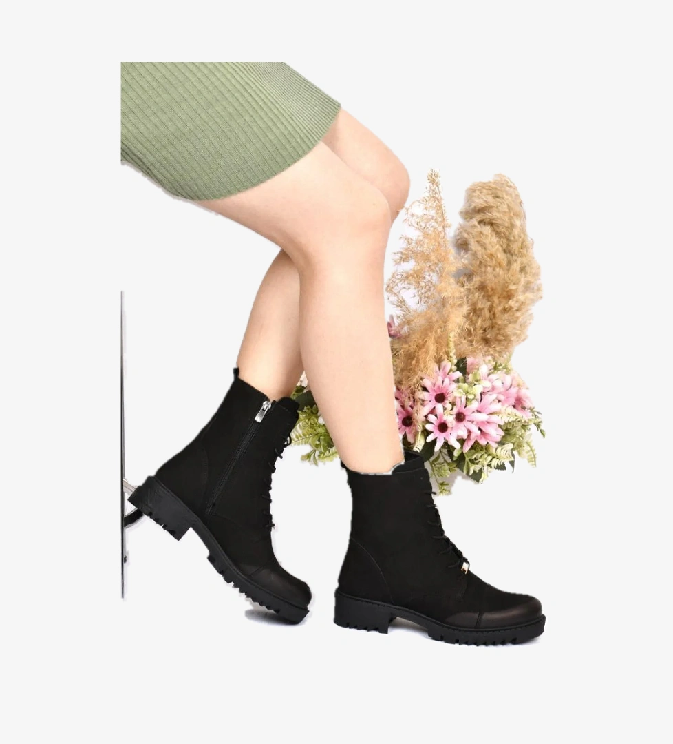 Z1364 Kadın Postal Deri Bot - Görsel 1