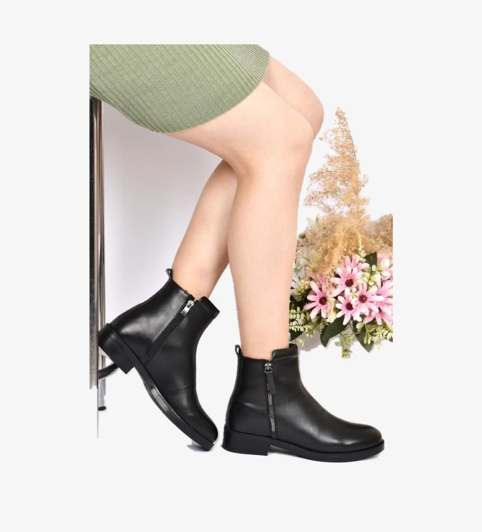 Z13615 Kadın Postal Deri Bot