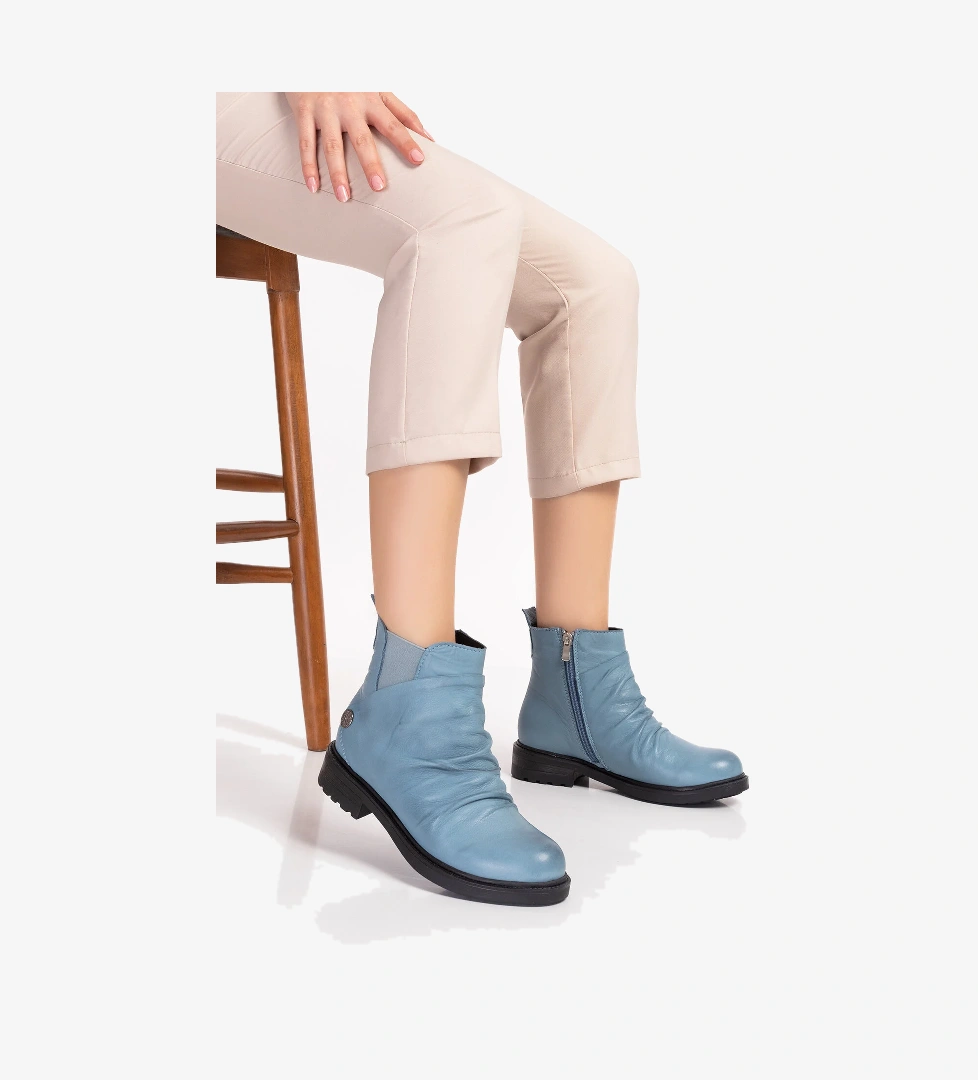 Gondol Hakiki Deri Yumuşak Dokulu Rahat Günlük Bot gnd.70113 - Görsel 1