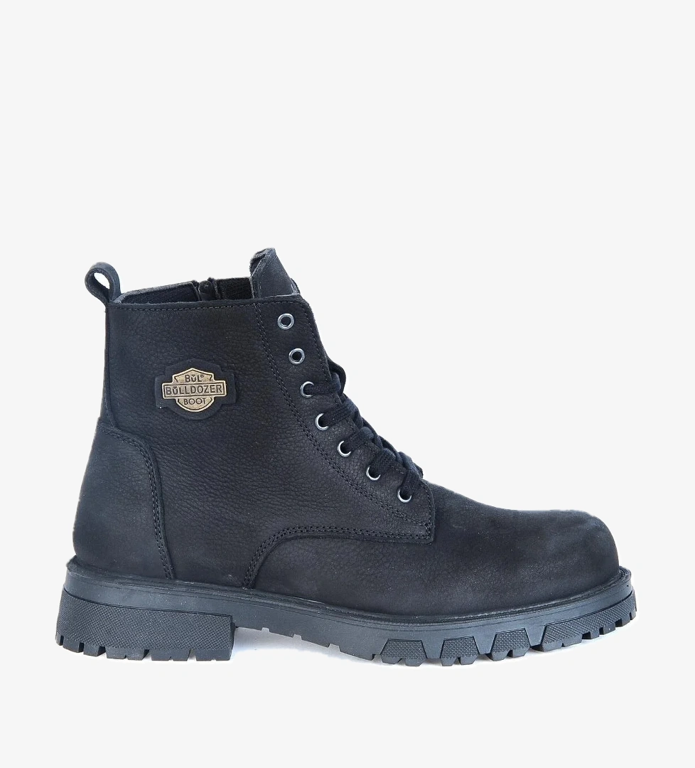 Bulldozer 230037 Siyah Nubuk %100 Deri Erkek Bot model görseli
