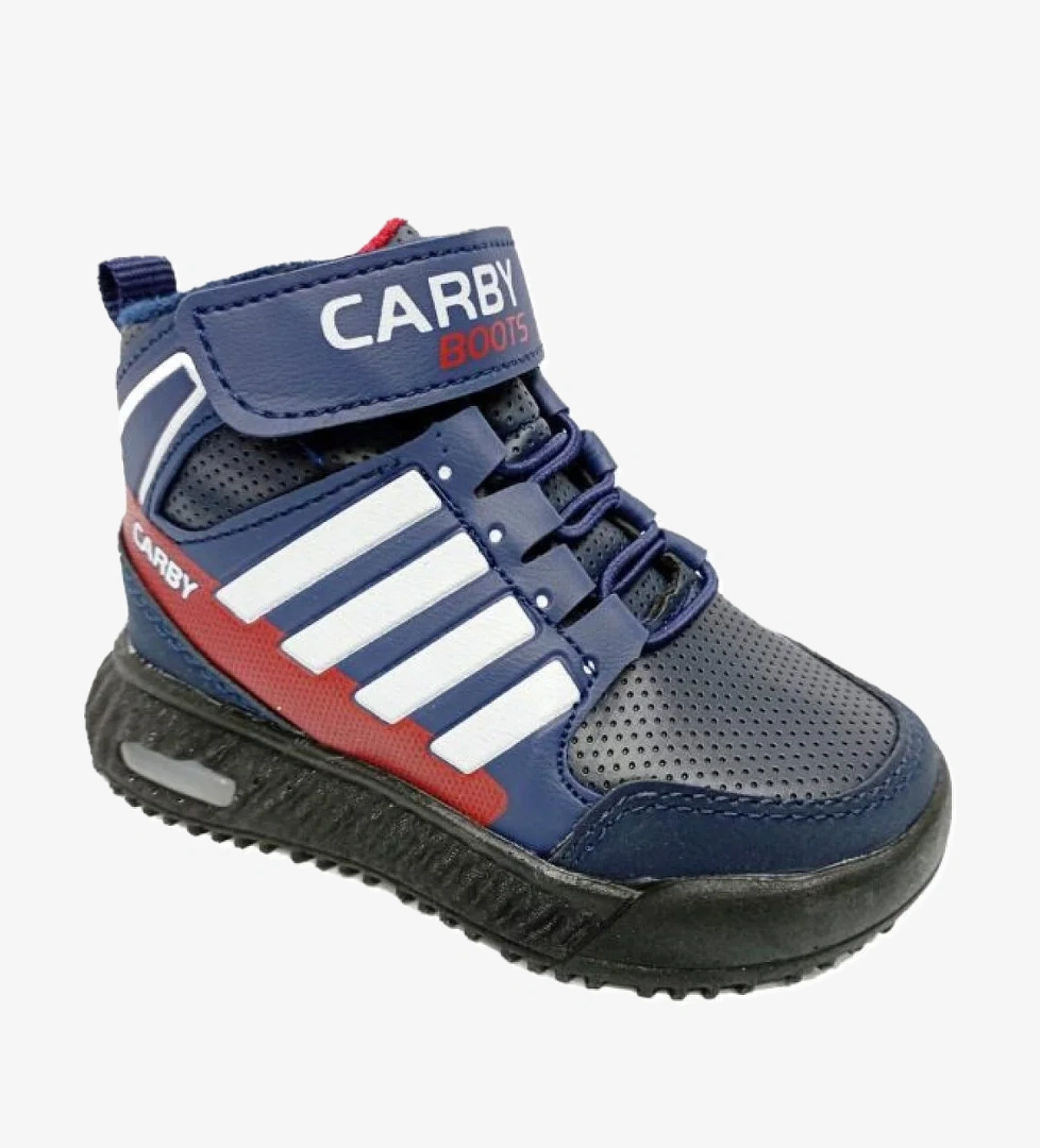 Carby 2021-B Bebe Sneakers Bot Laci Beyaz Kırnızı model görseli