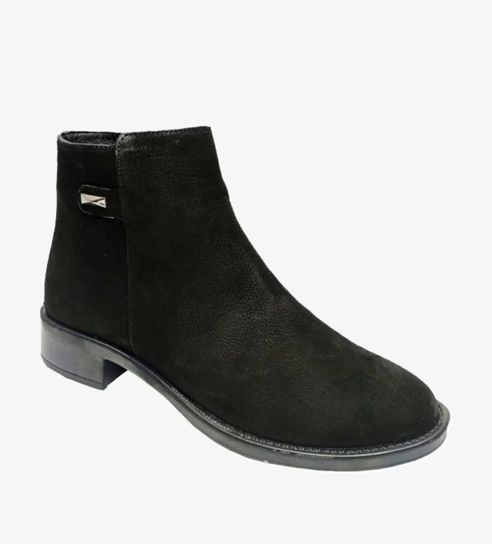 Üç-el Üçel 24-043 Hakiki Nubuk Deri Anatomik Taban Kadın Bot model görseli