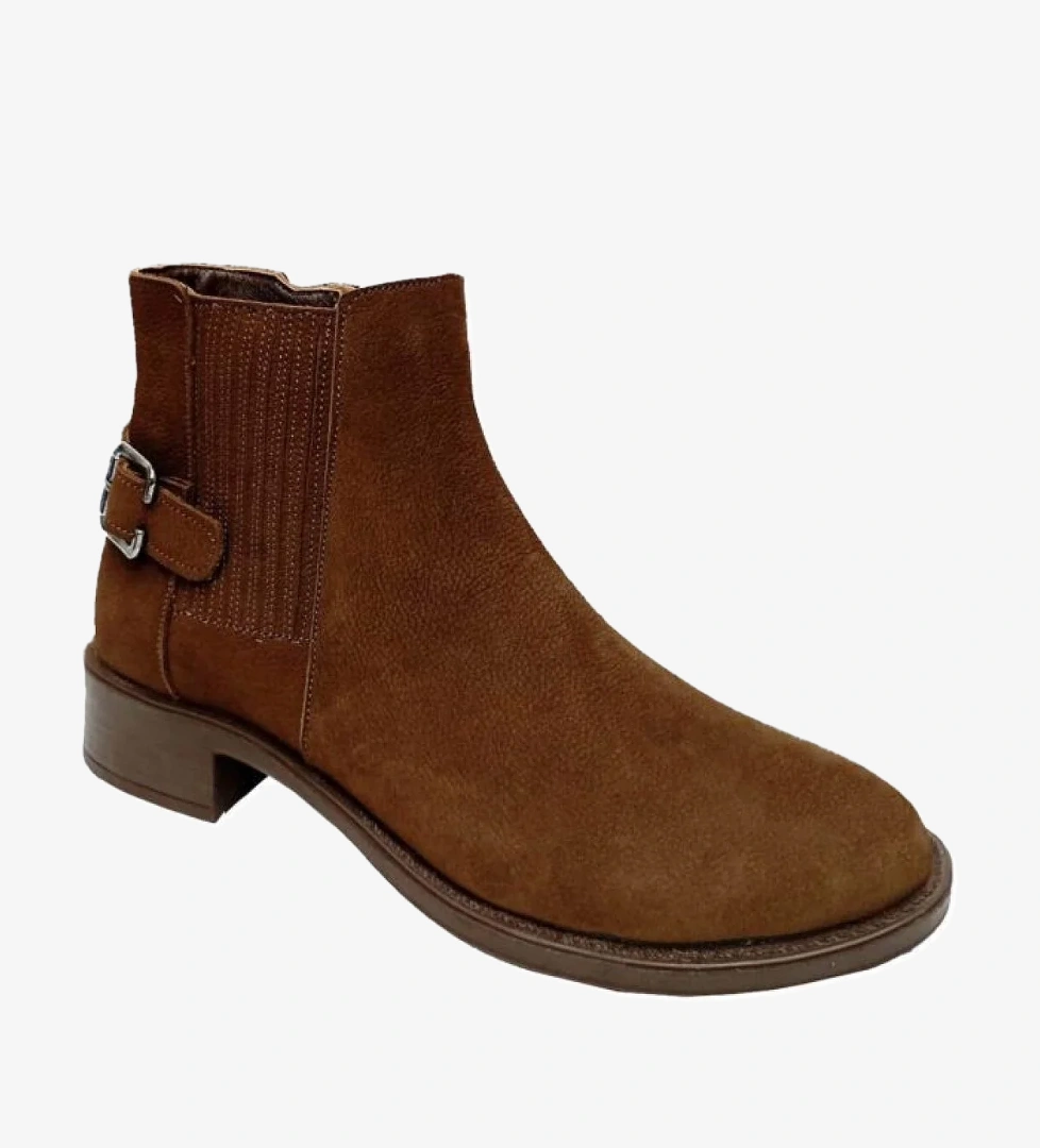 Üçel 24-042 Hakiki Nubuk Deri Anatomik Taban Kadın Bot