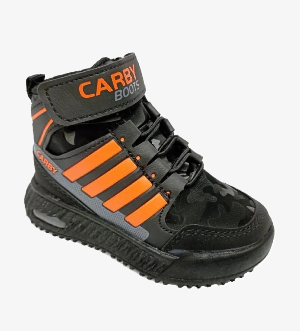 Carby 2021-B Bebe Sneakers Bot Siyah Oranj Füme model görseli