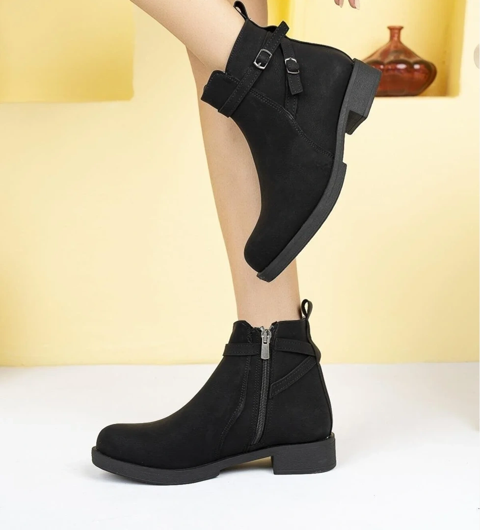 2012 Düz Taban Kadın Bot - Görsel 1