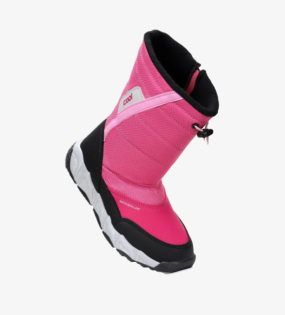 Molina Suya Dayanıklı Fermuarlı Kız Çocuk Kar Bot Ayakkabı Fuşya