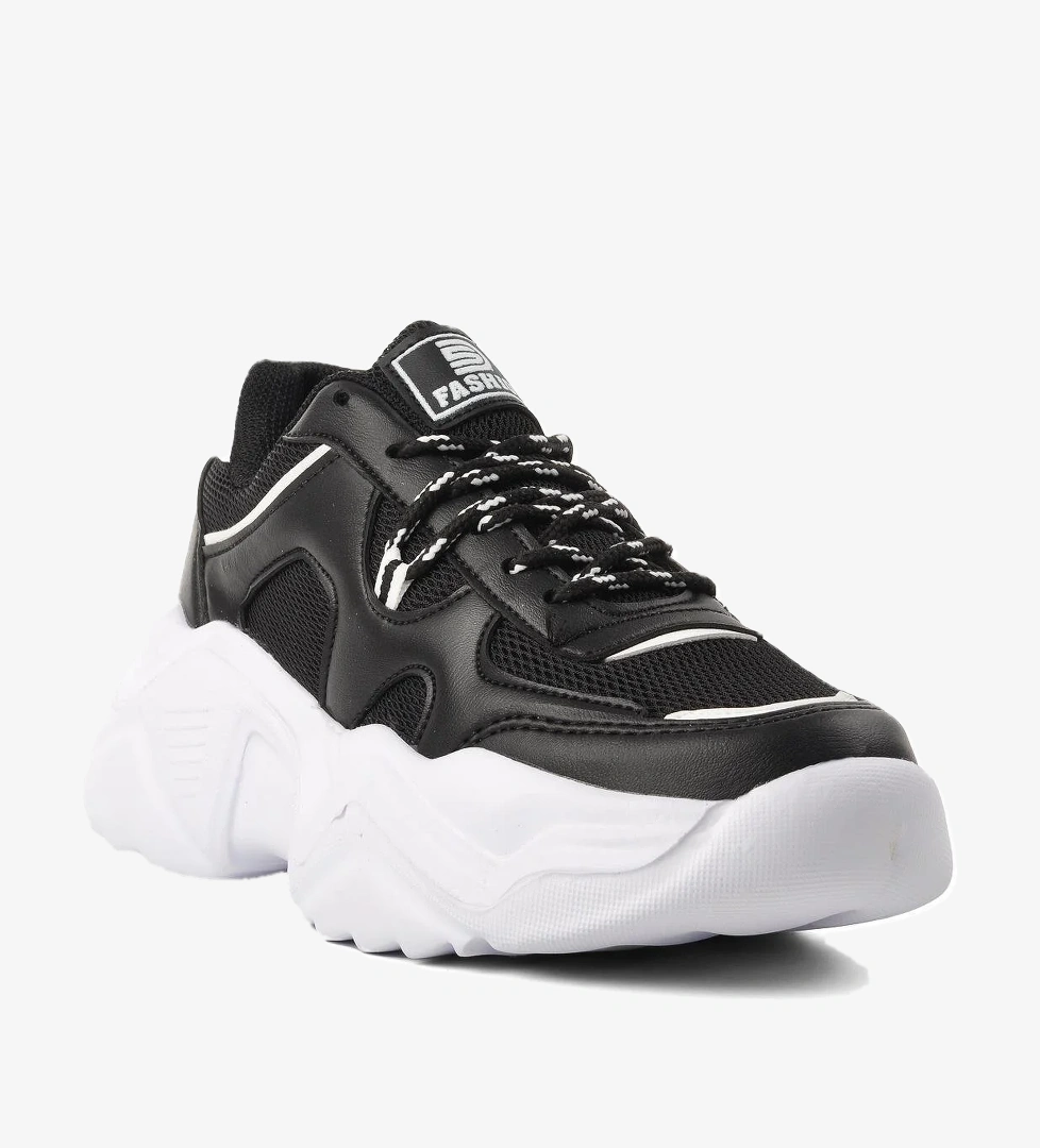 Saratov-G Siyah-Beyaz Kadın Sneaker