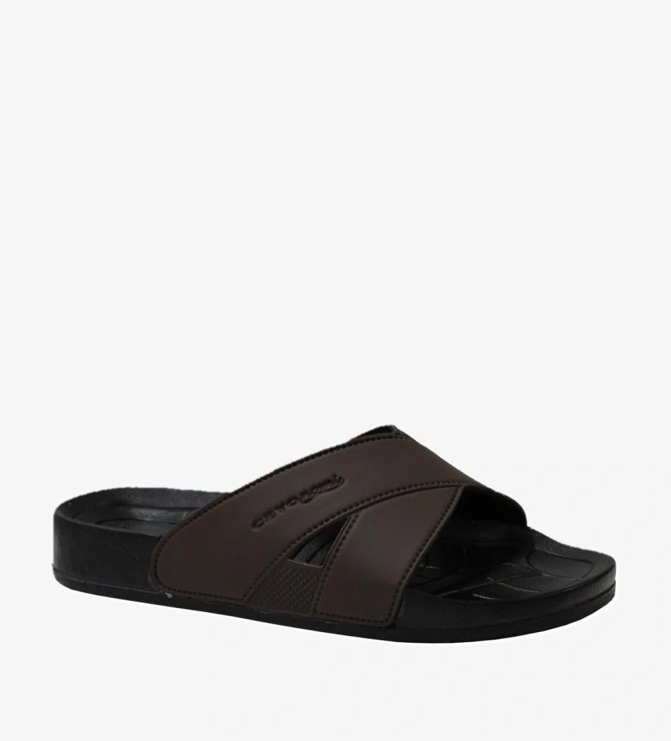 Bermuda-M1 Kahve Ortapedik Erkek Terlik &amp; Sandalet - Görsel 1