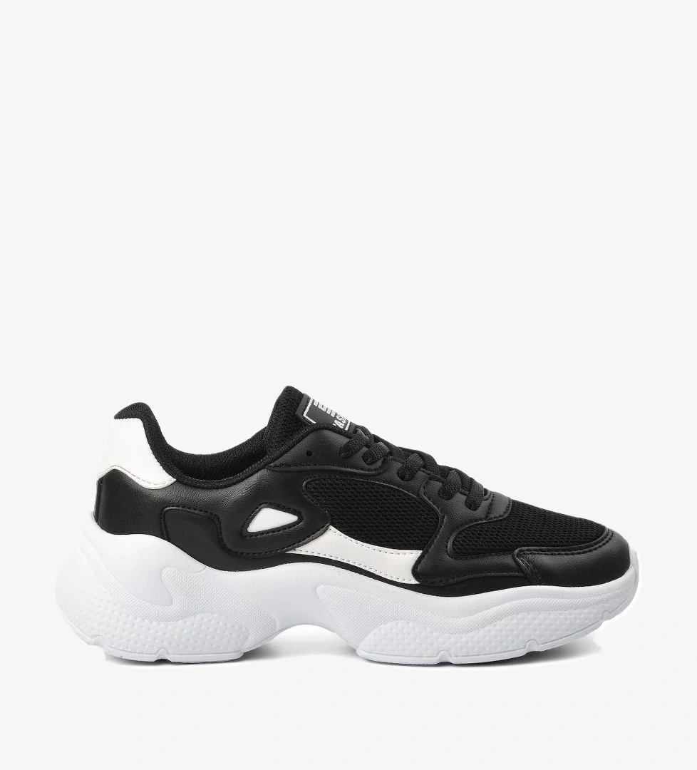 Ravenna-G Siyah-Beyaz Kadın Sneaker