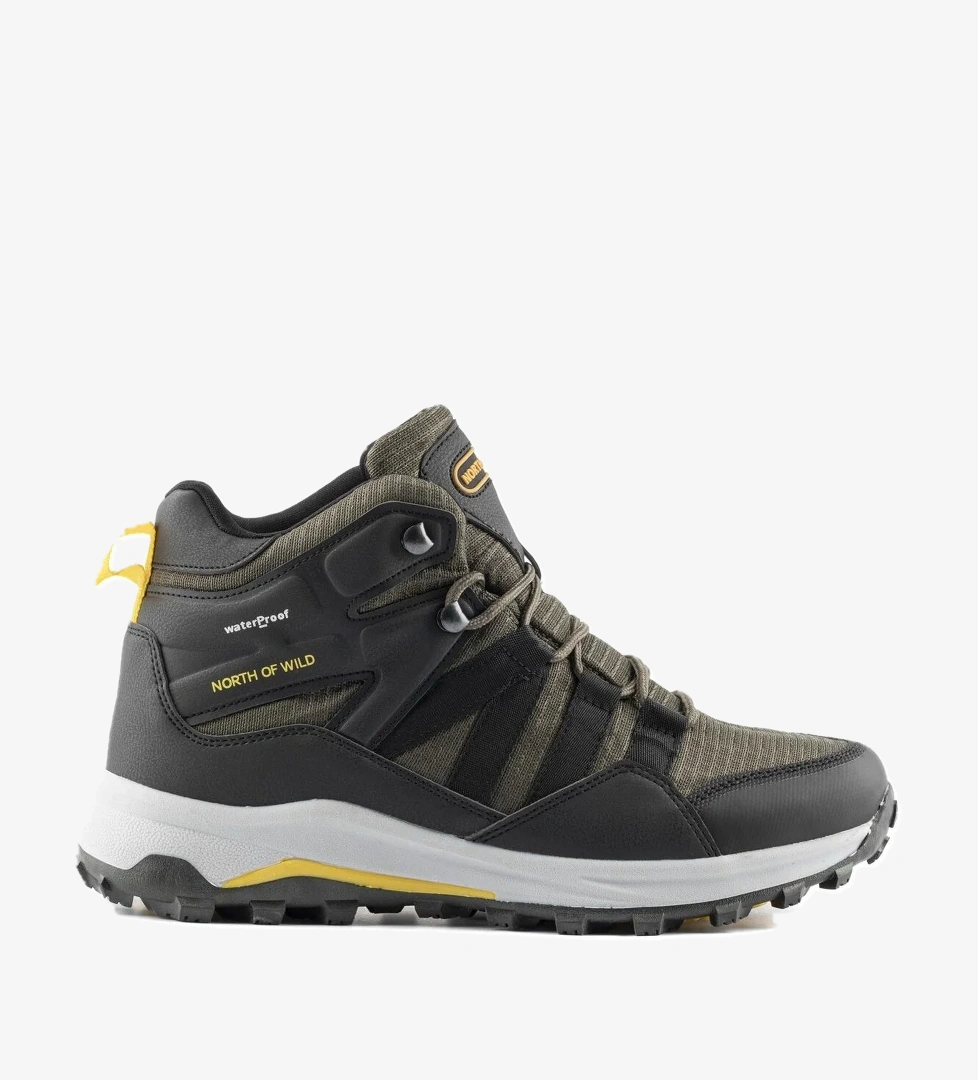 North Of Wild Km22 Damon Haki-Siyah Waterproof Erkek Bot model görseli