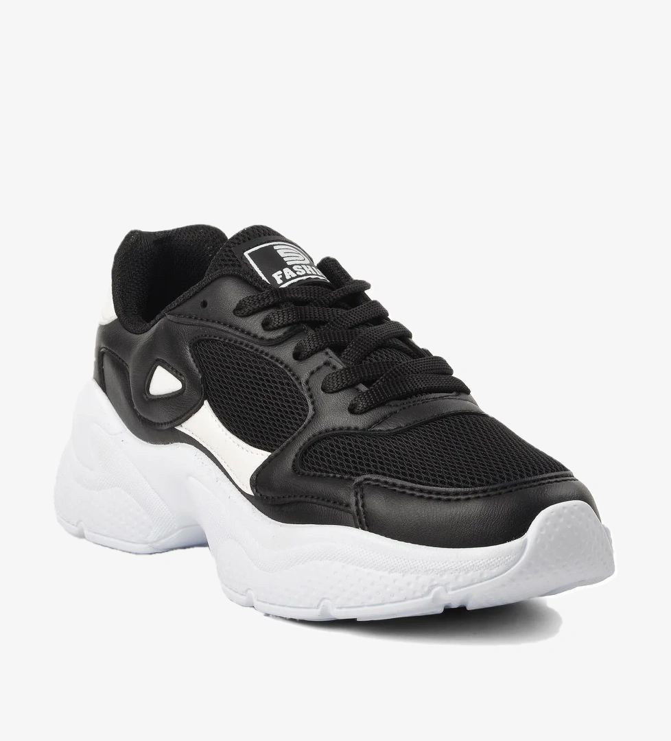 Ravenna-G Siyah-Beyaz Kadın Sneaker