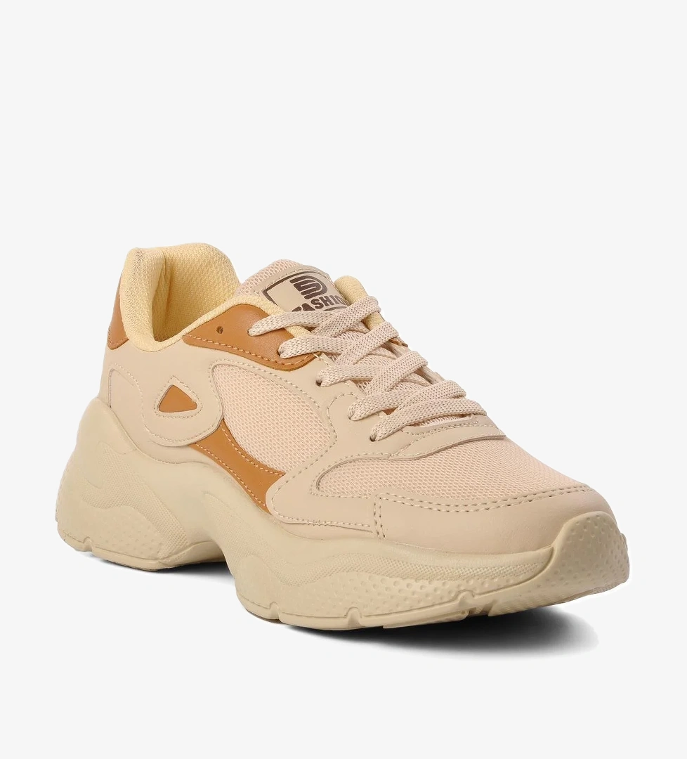 Ravenna-G Bej-Taba Kadın Sneaker - Görsel 1