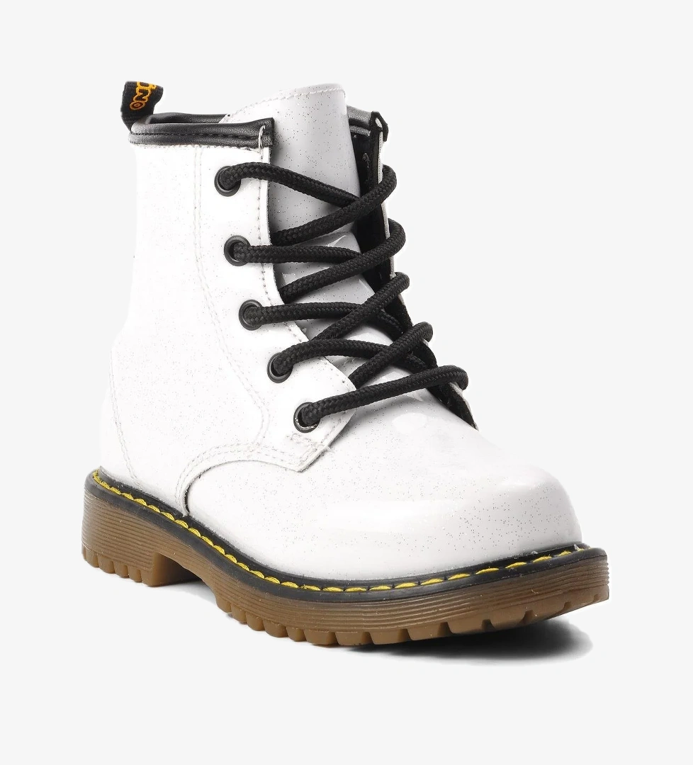 705-P Beyaz Simli Kız Çocuk Bot - Görsel 1