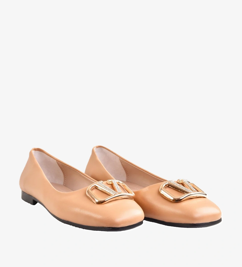 Kadın Günlük Rahat Esnek Taban Tokalı Babet - Görsel 1