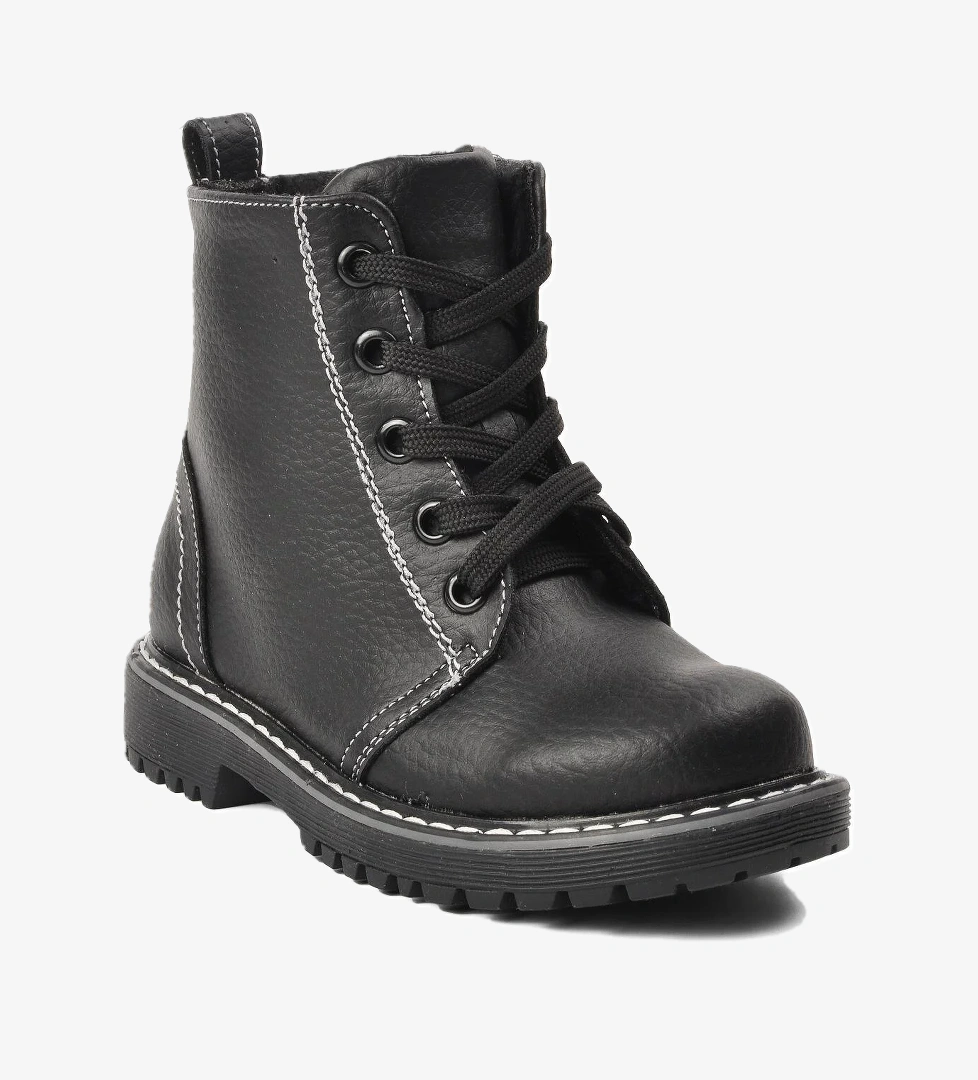 Şng 2301998-P Siyah İçi Kürklü Çocuk Bot