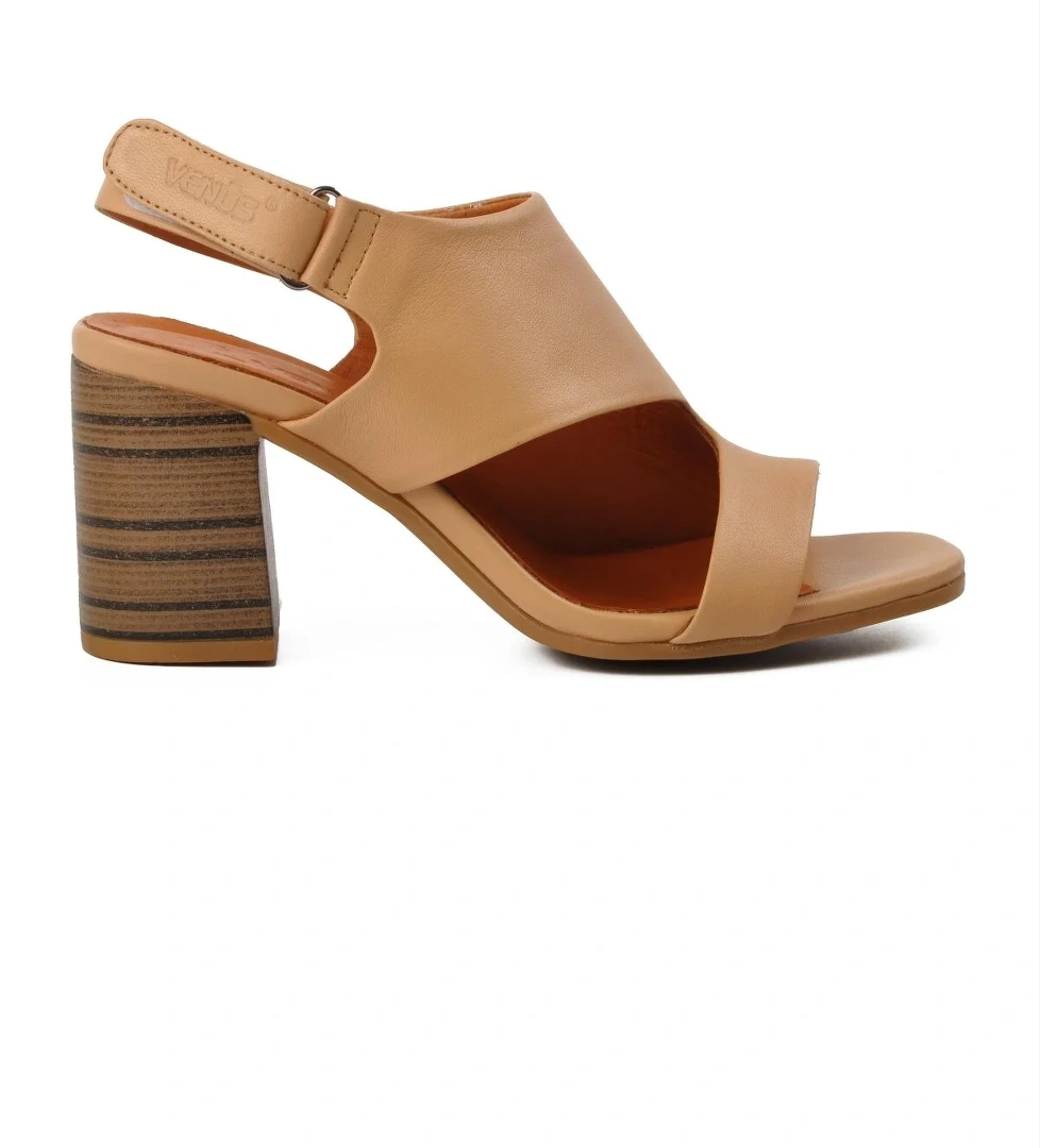 Venüs 2108502Y Nude Hakiki Deri Kadın Topuklu Sandalet model görseli