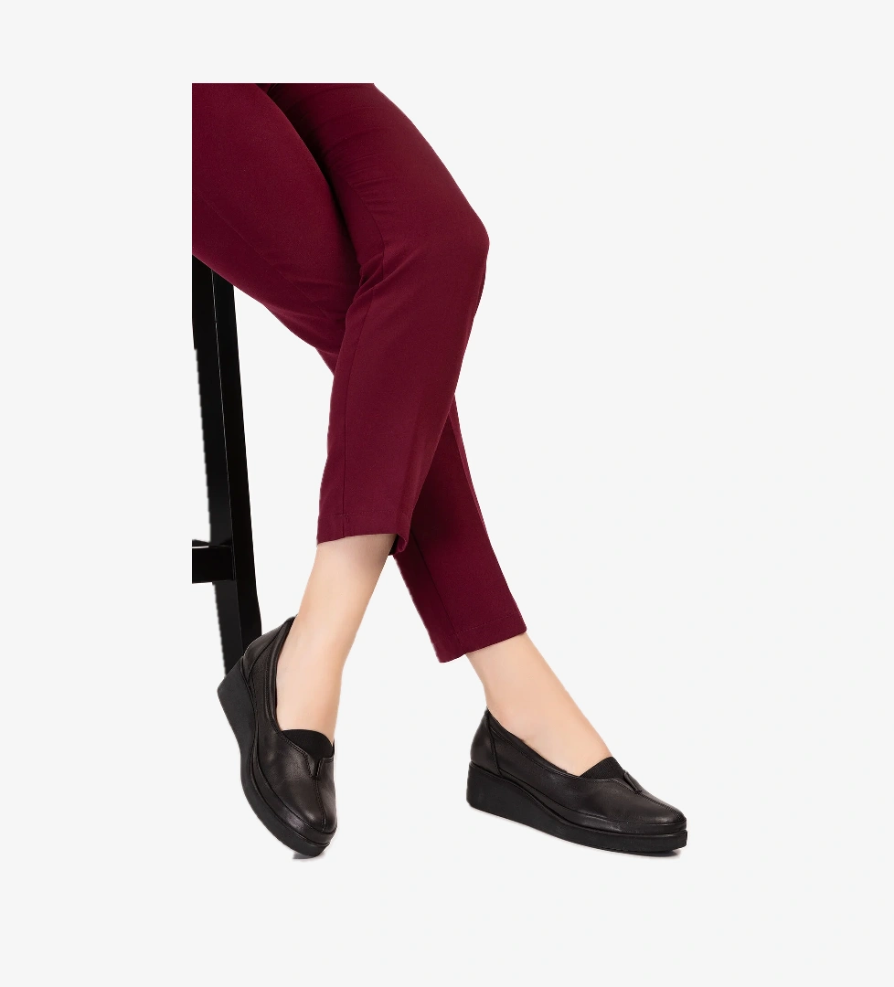 Gondol İçi Dışı Hakiki Deri Yumuşak Dokulu Günlük Ayakkabı ndr.101