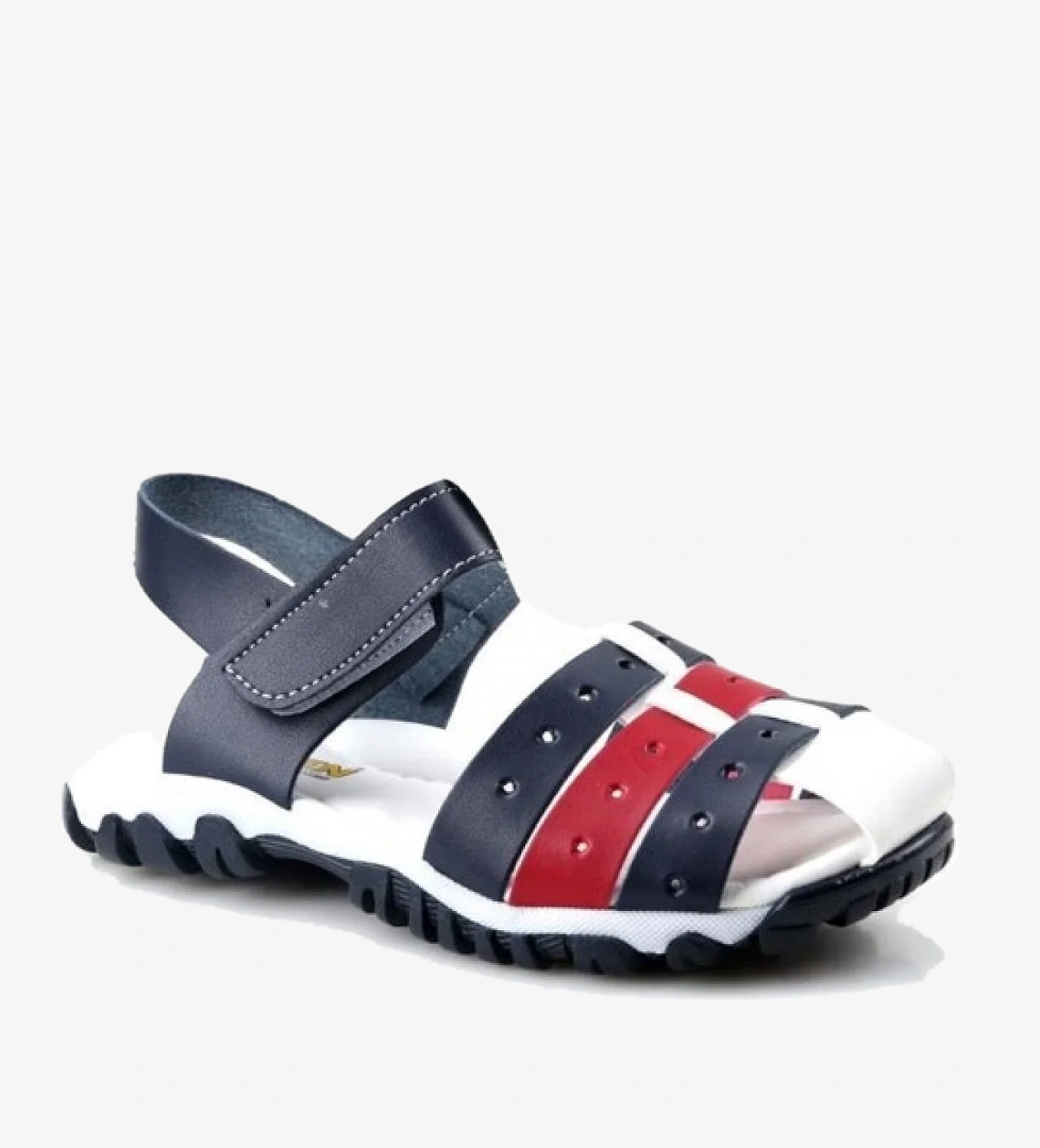 4009 Kafesli Erkek Çocuk Bebe Sandalet Ayakkabı