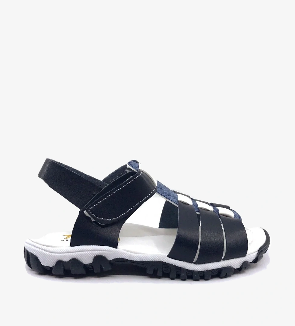 4005 Şeritli Erkek Çocuk Sandalet Ayakkabı