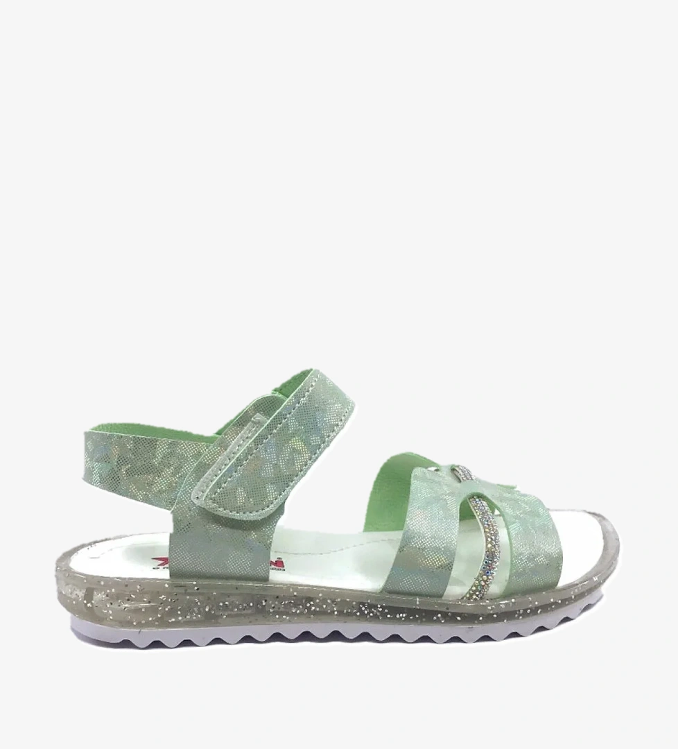 Arzen 4004 Simli Taşlı Kız Çocuk Sandalet Ayakkabı model görseli