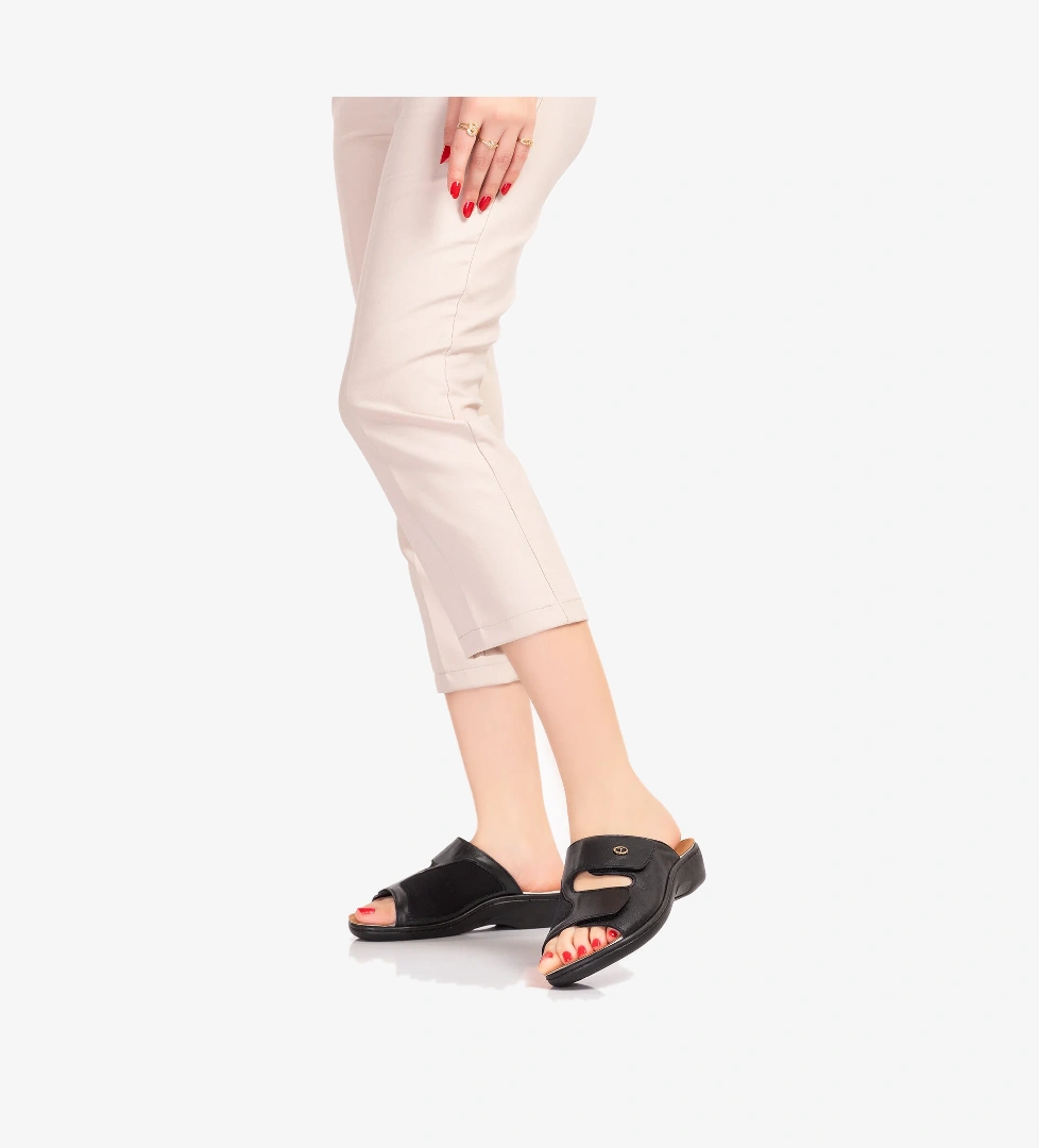 Gondol Kadın Hakiki Deri Kemik Çıkıntısına Özel Tabanı Çıkan Terlik Yprk.250 - Görsel 1