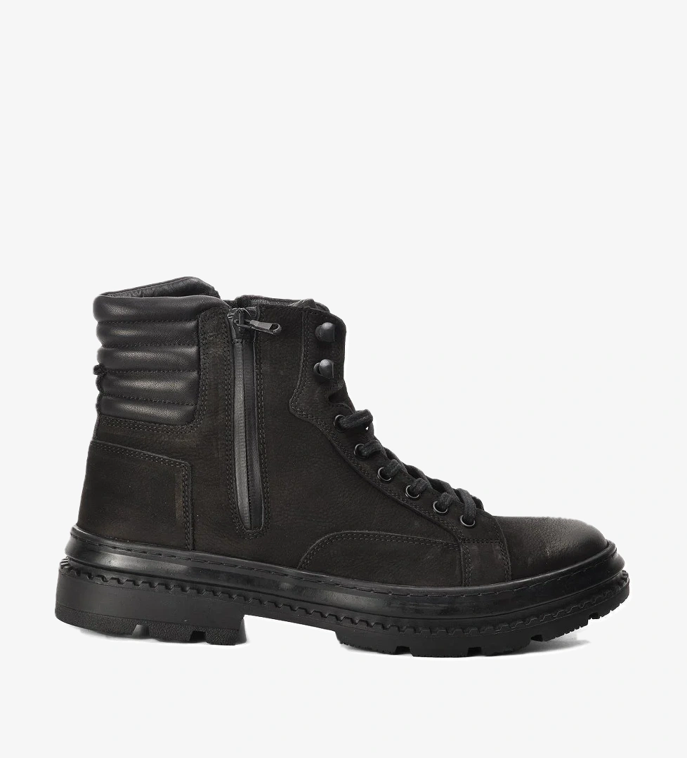 Ayakmod 2K8189-824 Siyah Nubuk Hakiki Deri Erkek Bot model görseli