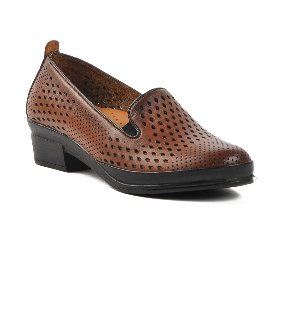 82 Taba Hakiki Deri Kadın Günlük Ayakkabı