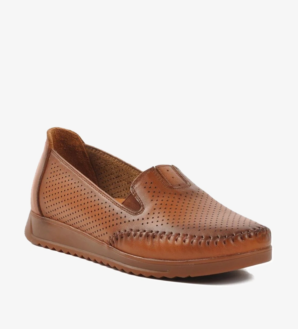 48 Taba Hakiki Deri Kadın Günlük Ayakkabı