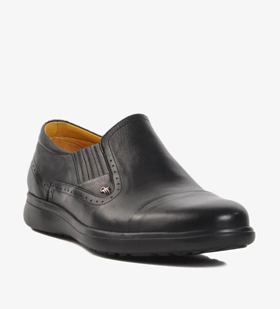 Dr.flexer 341802 Siyah Hakiki Deri Erkek Comfort Ayakkabı model görseli