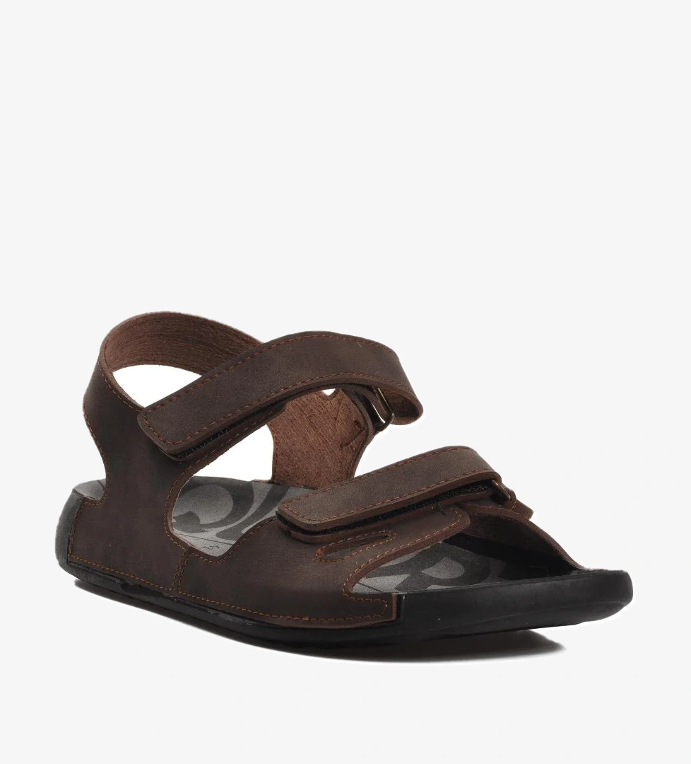 66.006 Kahve Erkek Sandalet - Görsel 1