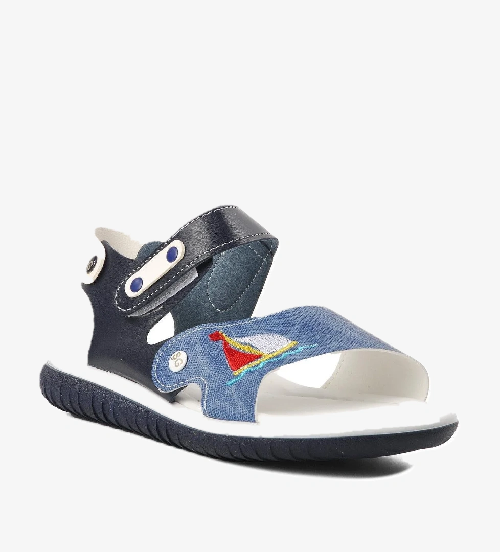Ayakmod Şng 1540-F Lacivert-Beyaz-Kot Erkek Çocuk Sandalet model görseli
