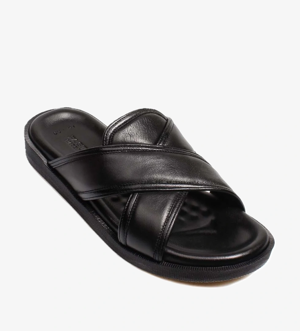 Fast Step Hakiki Deri Erkek Düz Terlik 018mam-65-c-2 model görseli