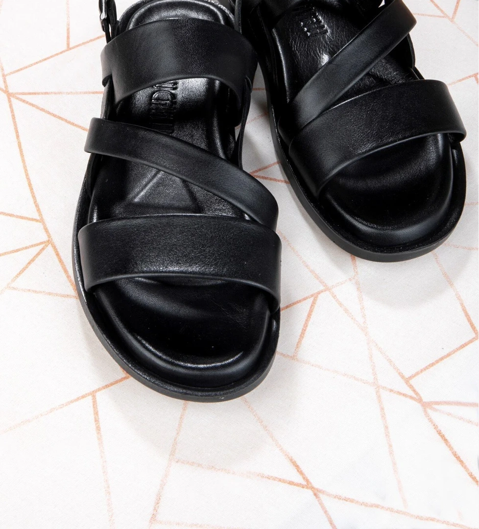 Roma Hakiki Deri Erkek Sandalet, Hakiki Deri Sandalet, Ortopedik Taban Sandalet, Hafif Der