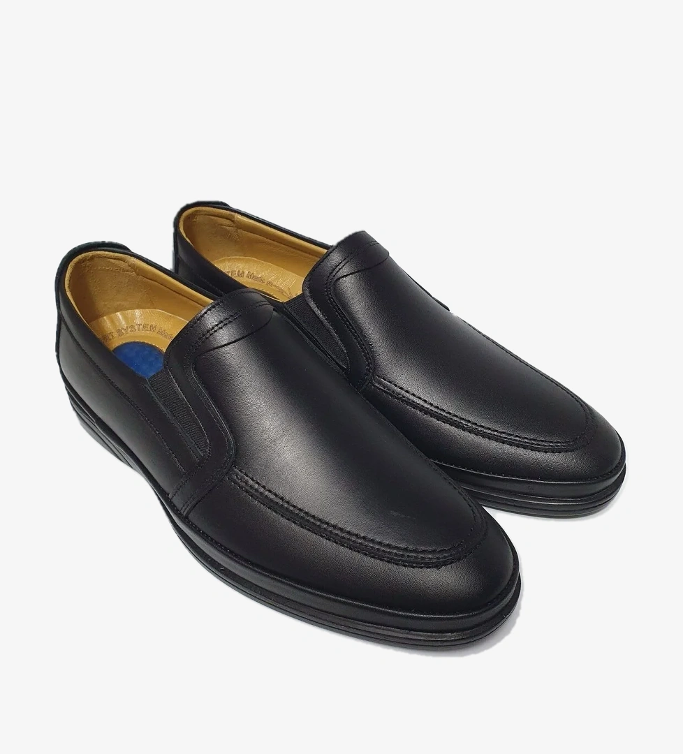 Öztürk Bağsız Önü Parçalı Dikişli Gerçek/Hakiki Deri Rahat Günlük Kundura Ayakkabı AY-706