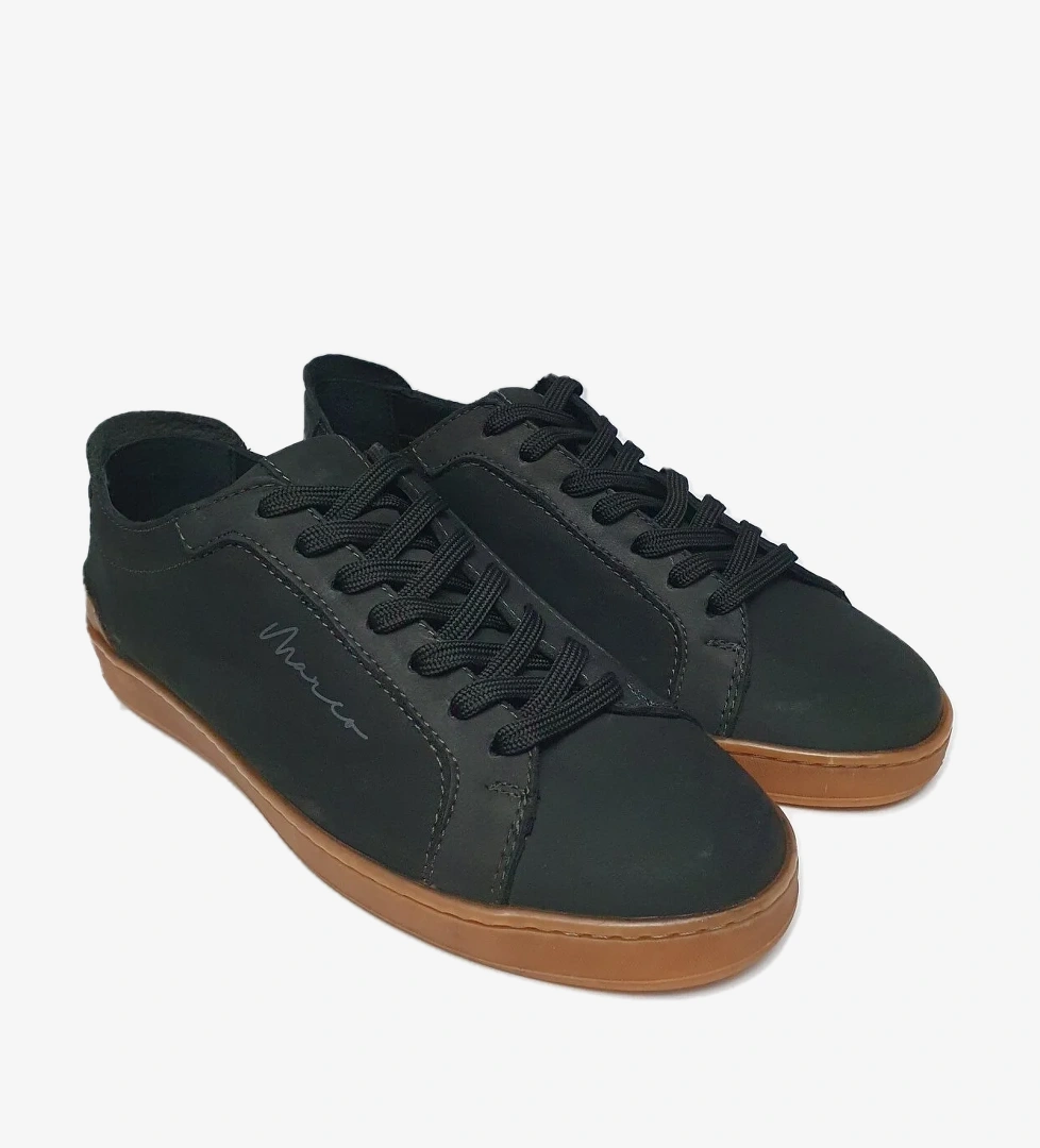 Marcomen Hakiki/gerçek Deri Düz Taban Sneaker Spor Günlük Ayakkabı 17244 model görseli