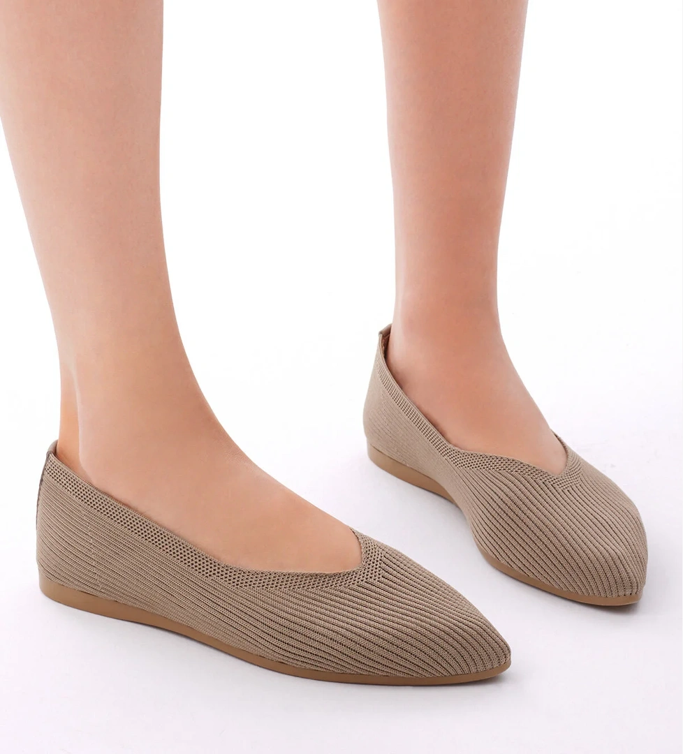 Kadın Vizon Rahat Kalıp Düz Örgü Babet