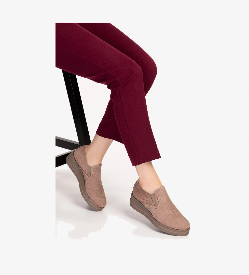 Gondol Kadın Hakiki Deri Anatomik Taban Günlük Ayakkabı ell.6294 - Görsel 1