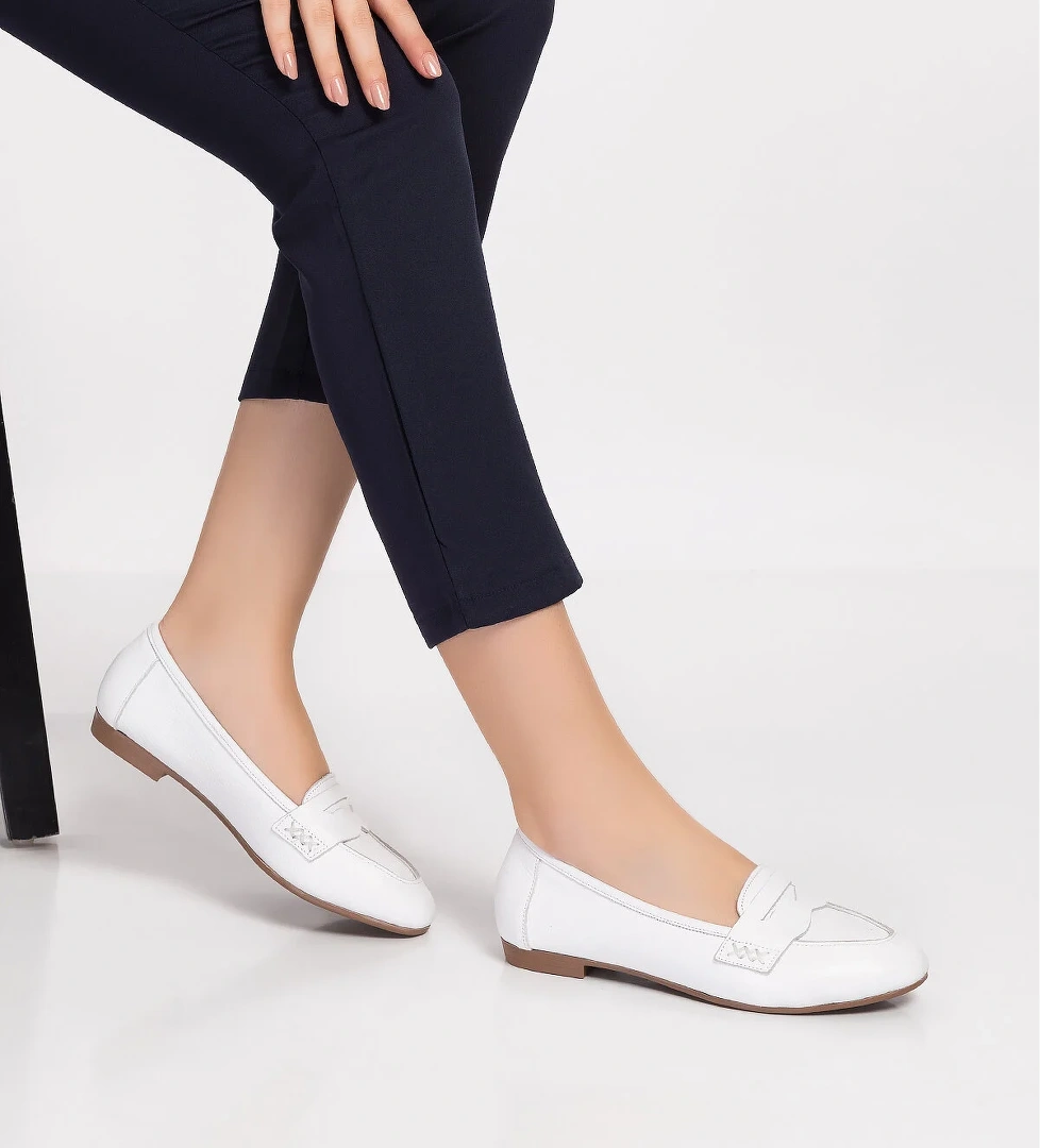 Gondol Kadın Hakiki Deri Loafer Babet Anl.6184