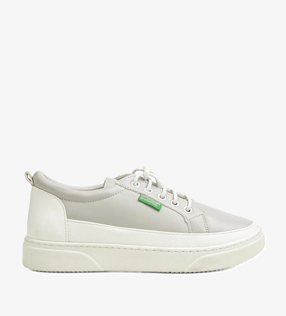 Benetton ® | Bn-30366 - 3441 Gri Beyaz Kadın Spor Günlük Ayakkabı model görseli