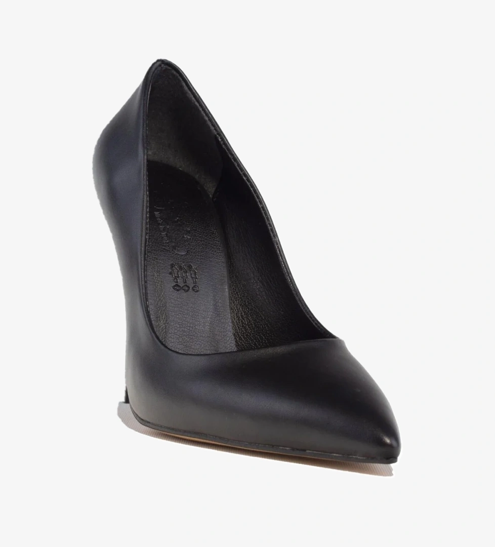 DZA07-388460 Siyah Stiletto Topuklu Kadın Ayakkabı