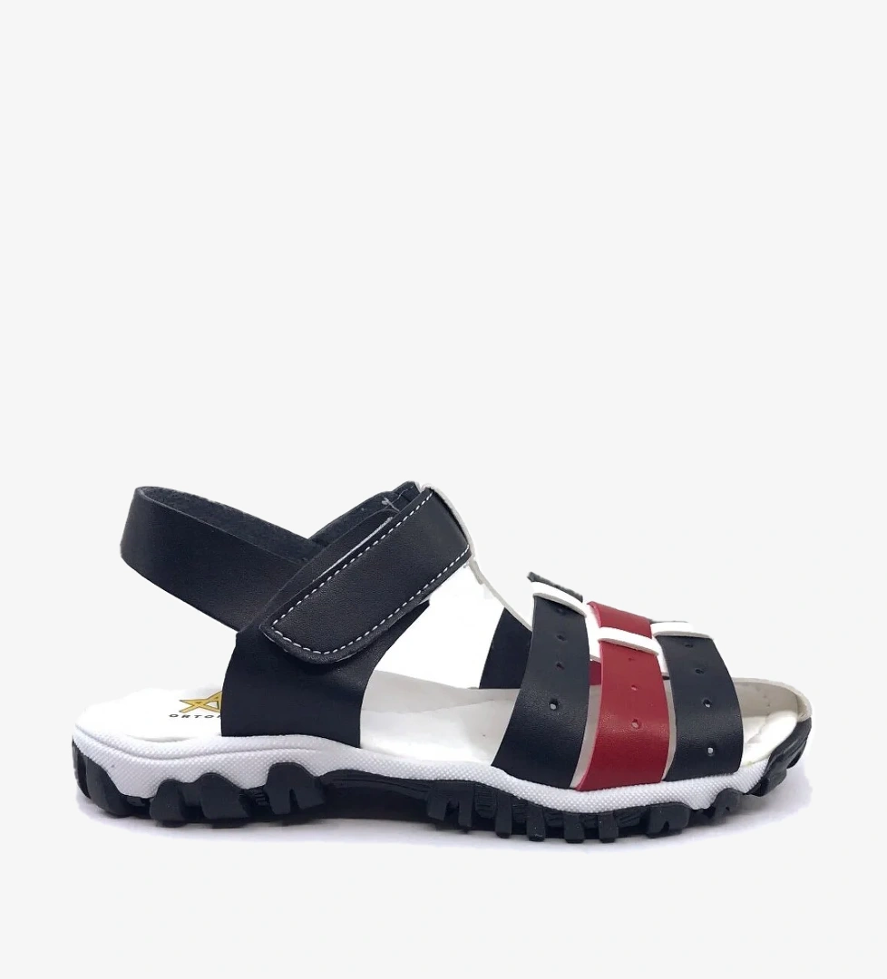 4006 Kafesli Erkek Çocuk Sandalet Ayakkabı