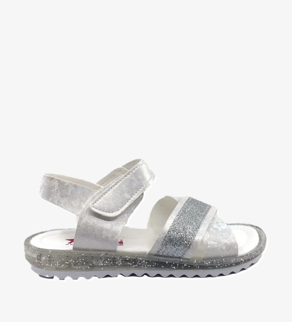 3999 Simli Çapraz Bantlı Kız Çocuk Sandalet Ayakkabı