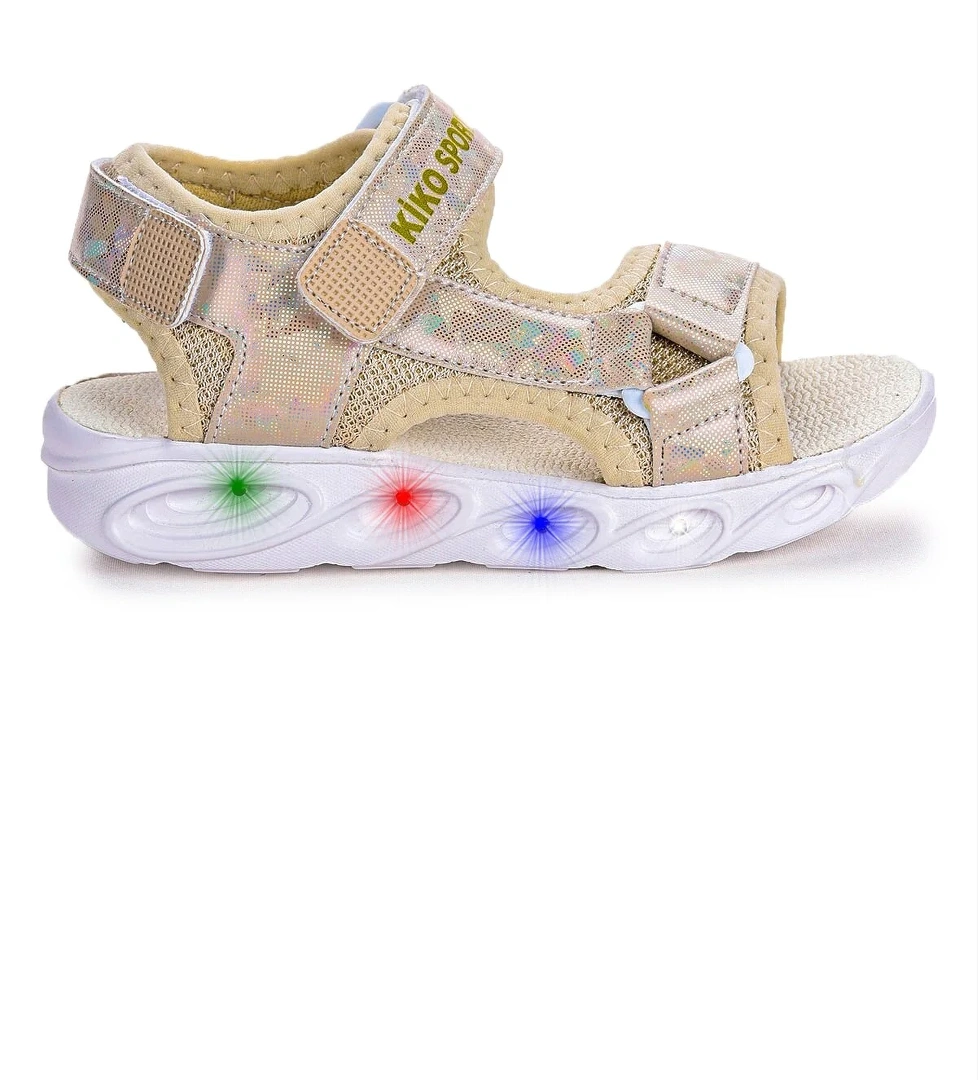 Kiko Kids 133 Kivu Hologram Işıklı Kız Çocuk Cırtlı Sandalet Ayakkabı model görseli