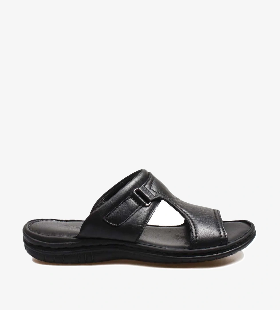 Hakiki Deri Erkek Düz Terlik 952MA320 - Görsel 1