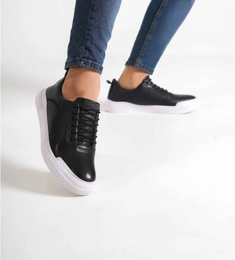 D1326 Garantili Günlük Ortopedik Hakiki Deri Erkek Ayakkabı