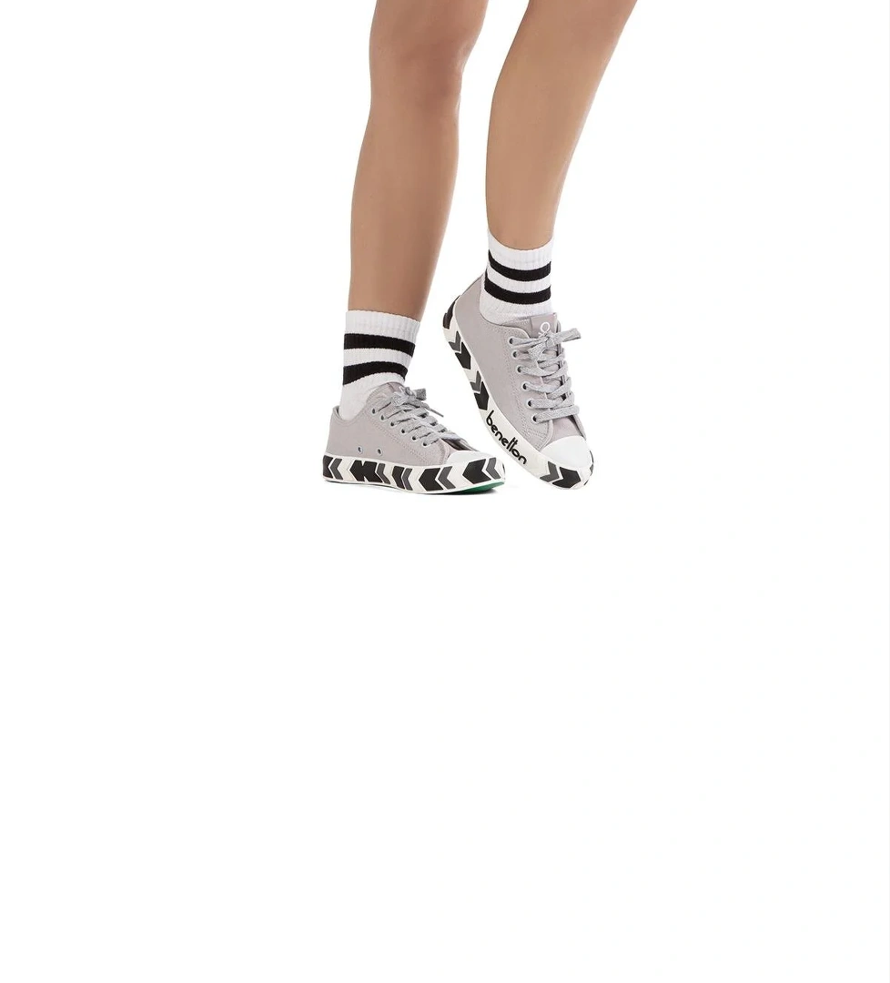 ® | BN-90620-3374 Gri - Kadın Spor Ayakkabı