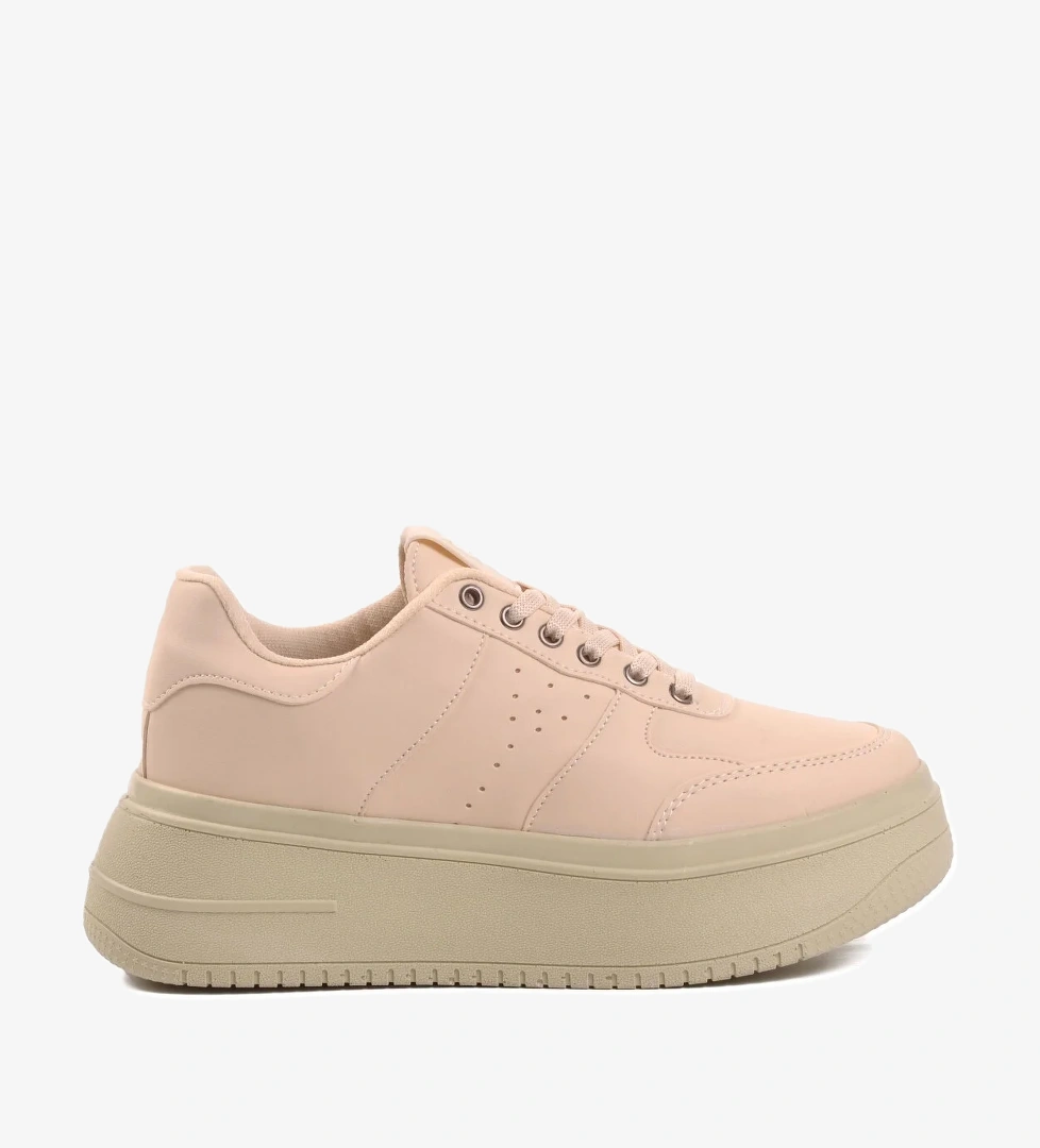 Dunlop DNP-2109 Bej Kalın Taban Kadın Sneaker model görseli